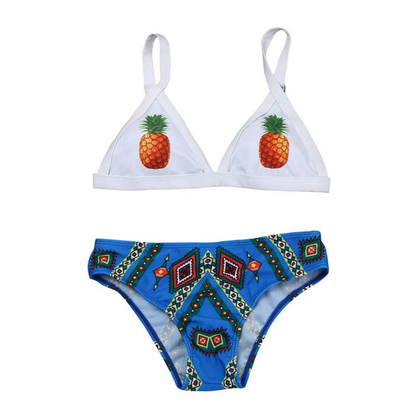 Pineapple pattern bikini