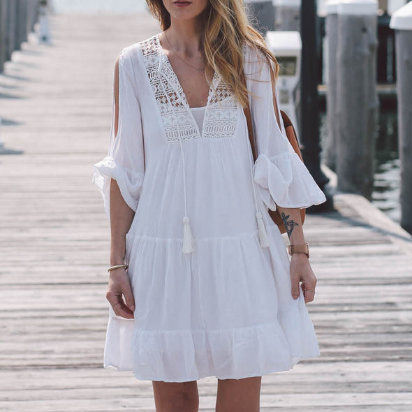 White Lace Beach Tunic