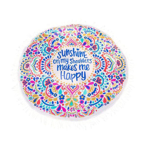 Happy Sunshine Beach Blanket
