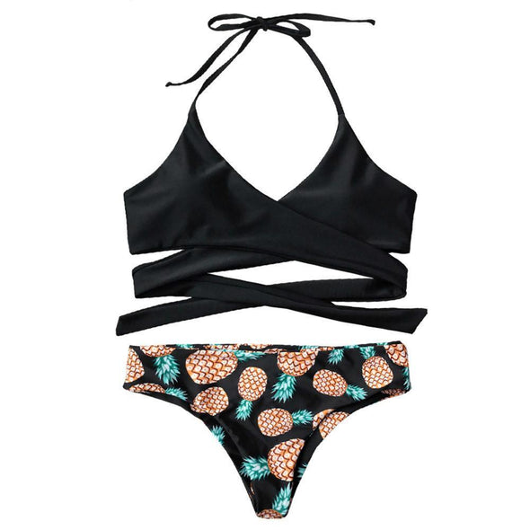 Pineapple Wrap Bikini