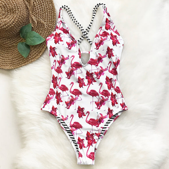 Pink Flamingo Monokini