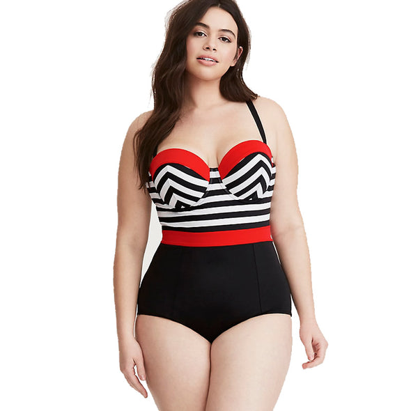 Plus size high waist monokini