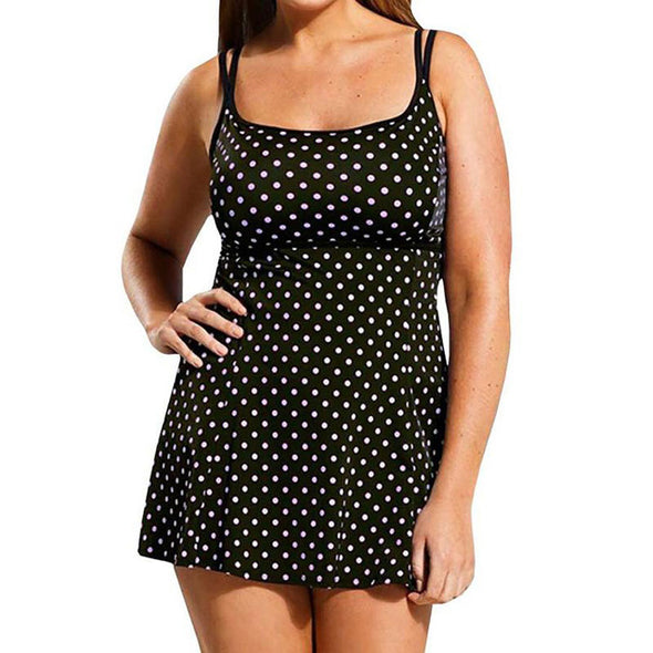 Plus size swim dress in different patterns