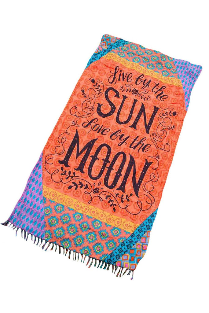 Live by the Sun Love by the Moon Beach Blanket