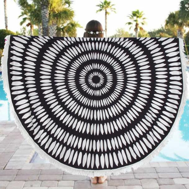 Round Hippie Beach Blanket