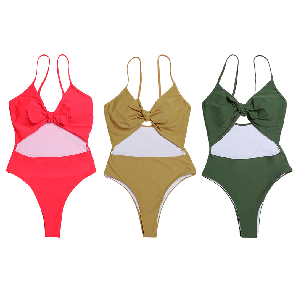 Monokini with bow in 3 different colors