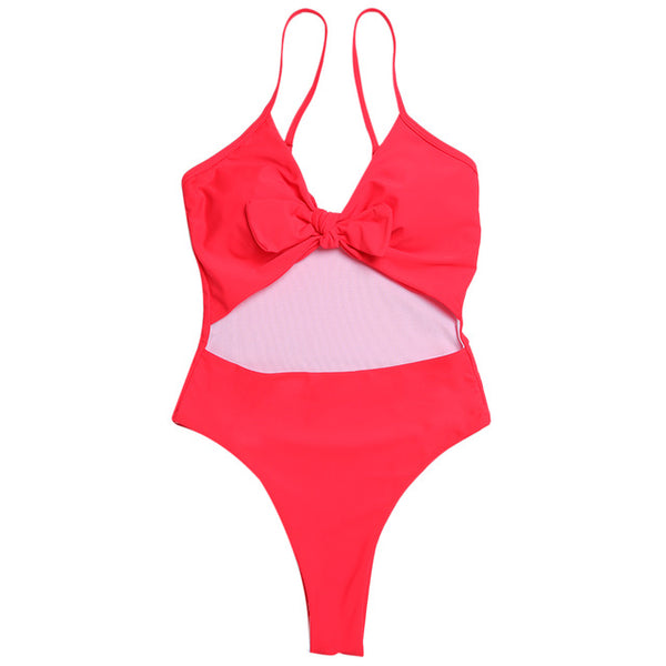 Monokini with bow in 3 different colors – Selkie Swimwear