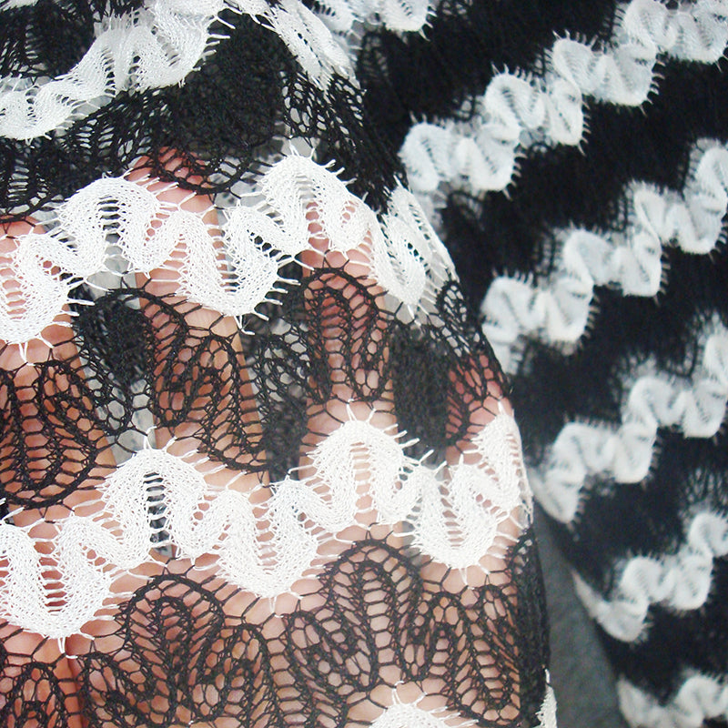 Translucent long cover up in black and white – Selkie Swimwear