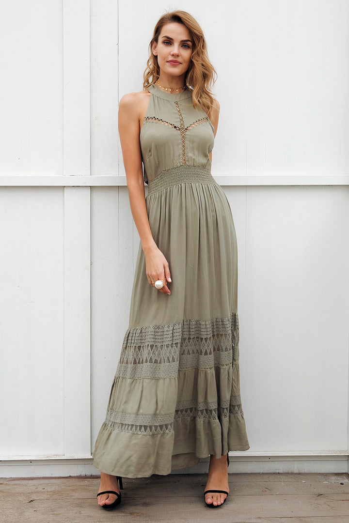 Long halter dress – Selkie Swimwear